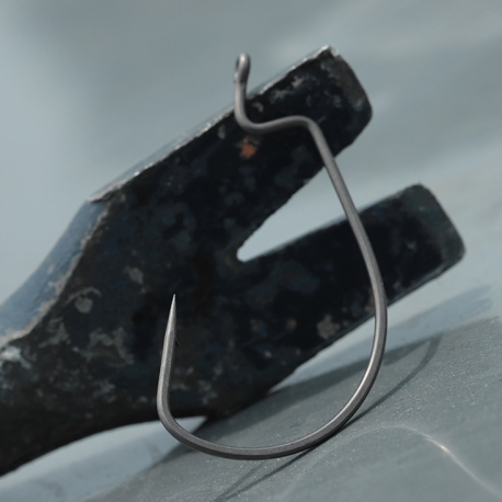BKK Nemesis Worm Hook N.2/0 offset hook wide-gap