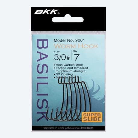 BKK Basilisk Worm Hook No.1 straight-gap offset hook