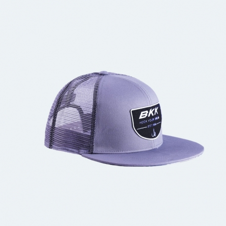 BKK Legacy Snapback Hat with Flat Visor Grey