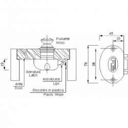 Plastic lock with striker 2