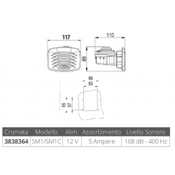 SM1C 12V elektromagnetisk horn 2