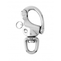 Spinnaker snap shackle with swivel eye