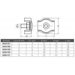 Simple 316 stainless steel clamp 2