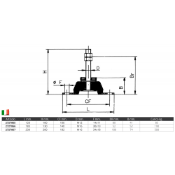 Galvanized steel support with pin - 2