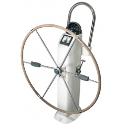 Hopfällbart hjälmratt med läderöverdrag - Lewmar