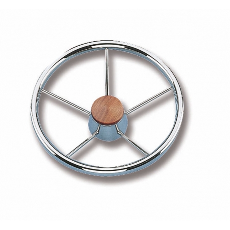 Ø 320 mm. rudder wheel with stainless steel handle