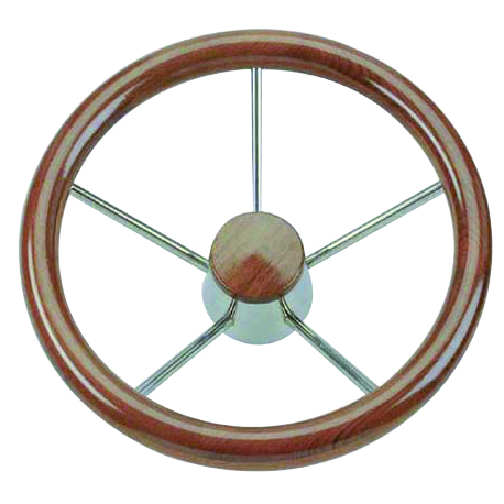 T4CT steering wheel with teak wood grip - Savoretti
