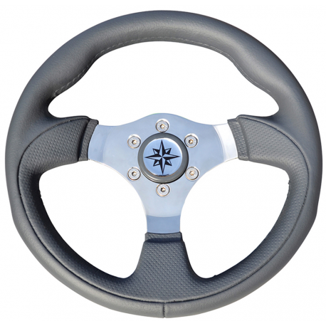 T12 steering wheel Ø 300 mm. with soft plastic handle - Savoretti