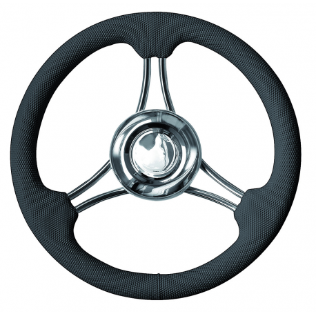T22 steering wheel from Ø 350 mm. with soft plastic handle - Savoretti