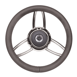 T26 steering wheel, Ø 350 mm, with soft plastic grip - Savoretti 2
