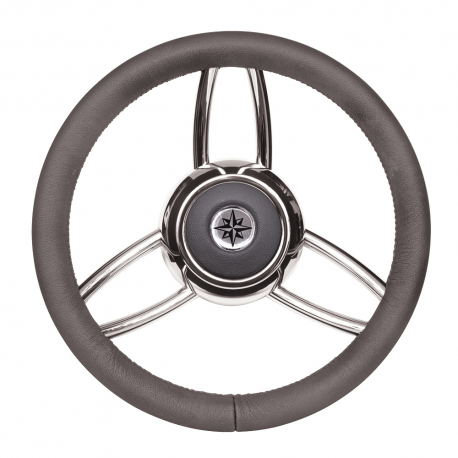 T26 steering wheel Ø 350 mm. with soft plastic handle - Savoretti