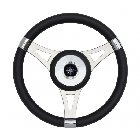 T29 steering wheel Ø 350 mm. with soft plastic handle - Savoretti