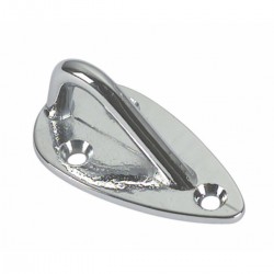Chromed brass fender holder plate