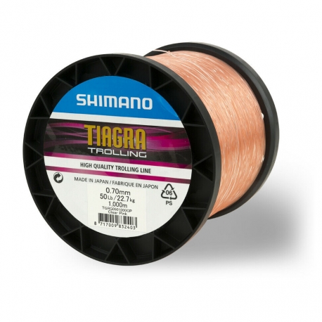 Shimano Tiagra Trolling 50LBs nylon pink 0.70MM by 1000M