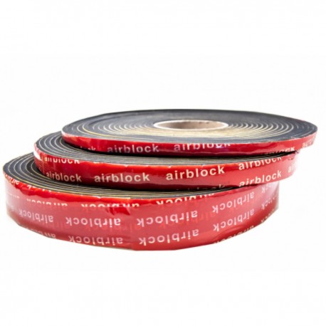 Adhesive gasket in closed-cell, rot-proof expanded rubber - EPDM