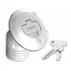 Kromad mässingspåfyllningslock för däck, lutat 30°