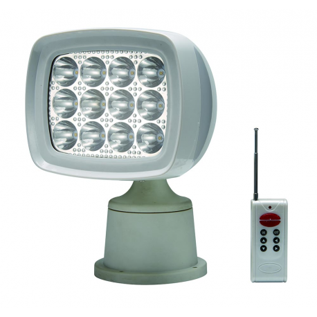 Adjustable 12/24 V LED floodlight with remote control