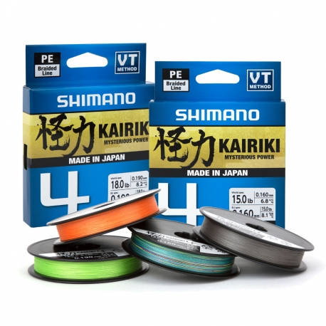 Shimano Kairiki 4 VT 0.23MM trecciato da 300M multicolor
