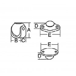 AISI 316 stainless steel swivel magnetic doorstop 2