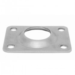 Rett rektangulær base i rustfritt stål