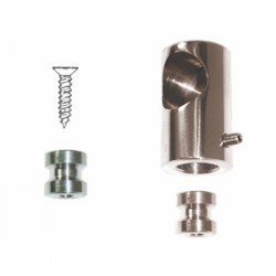 Päätykappale AISI 316 ruostumattomasta teräksestä valmistetulle käsijohteelle, koneistettu massiivilevystä 2