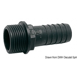 Polypropylene male hose connector