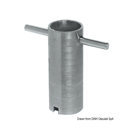 Galvanized steel tool for quick assembly of both brass and stainless steel sea drains