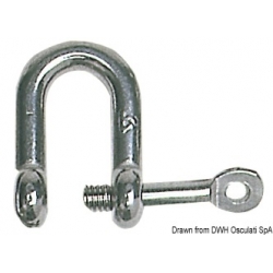 Shackle with captive axle