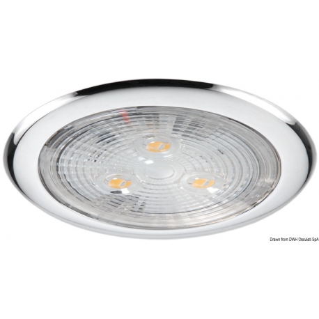 LED ceiling lamp without recess