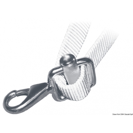 Snap hook with AISI 316 stainless steel buckle