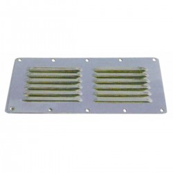 Luftintag i rostfritt stål - Mått 230 x 115 mm.