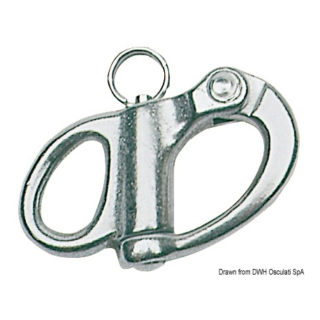 Stainless steel carabiner for spinnaker, halyards and general use
