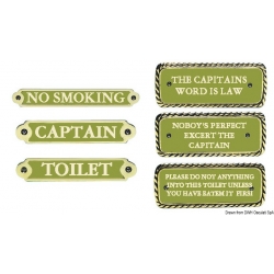 OLD MARINA nameplate for rooms on board