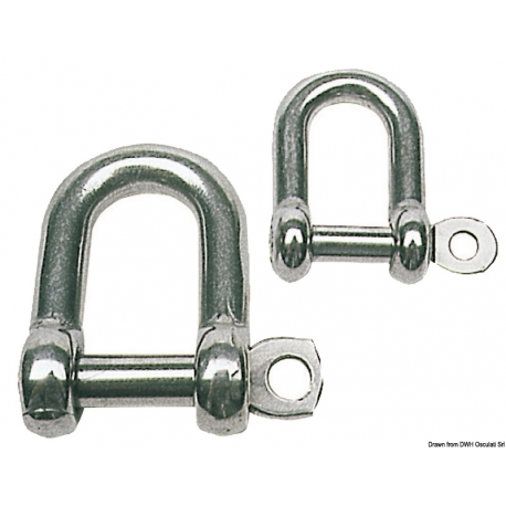 AISI 316 stainless steel shackle