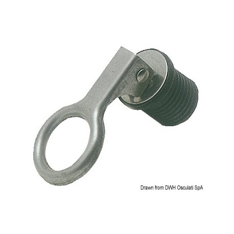 Lever-operated expansion water drain plug