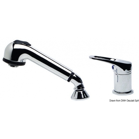 Single lever mixer Olivia chrome pull-out shower mixer