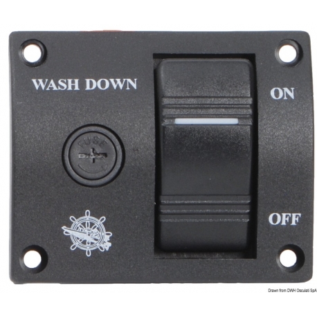 Control panel for bridge washdown pumps