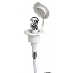 Douchecabine met Mizar-drukknopdouche