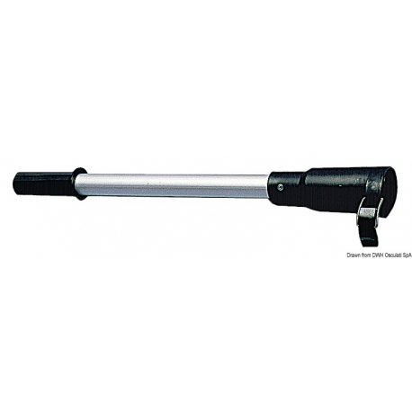Guide extension bar for snap-on outboard motors