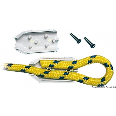 Clamp for splicing ropes