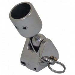 Cap support with removable pin and flat fixing