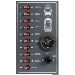 Electrical panel with watertight magnetothermic switches