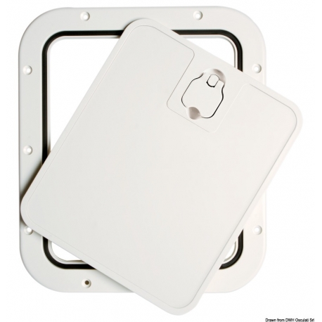 Inspection hatch with removable front panel