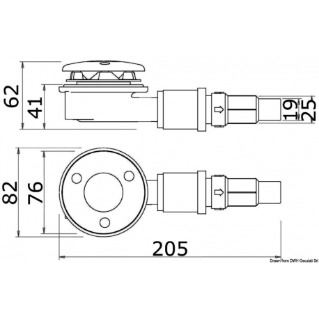 WHALE waste outlet with automatic sensor IC