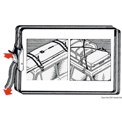 Colored polyester strap with buckle 4109