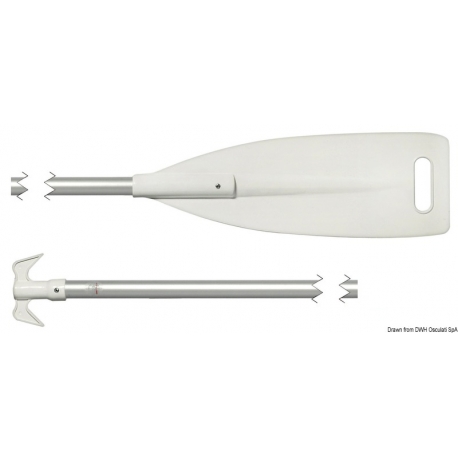 Paddle with white ABS blade and Nylon end hook 15603