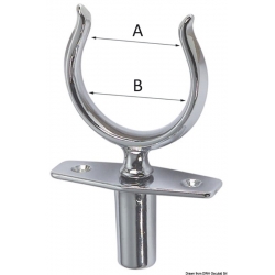 Kromattu messinkinen lukko sokkoholkilla 2330