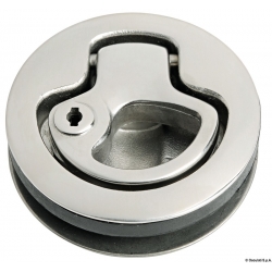 Oven nostolaite ja salpa jousikuormitteisella palautushihnalla 22605