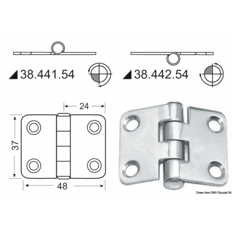 Hinge 2 mm 19577