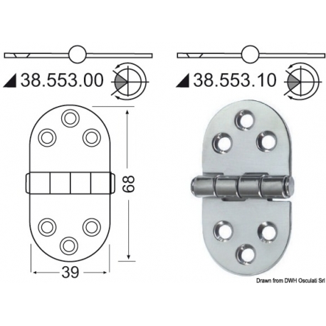 Hinge 2 mm 19607